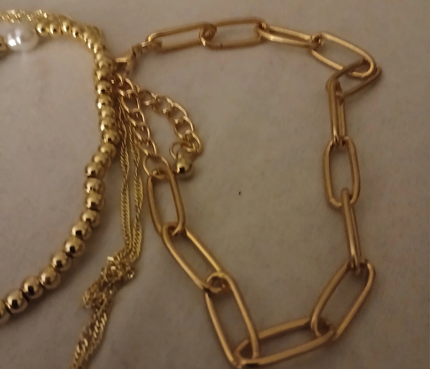 Gold-tone Beaded Bracelet and Necklaces Set - photo 4