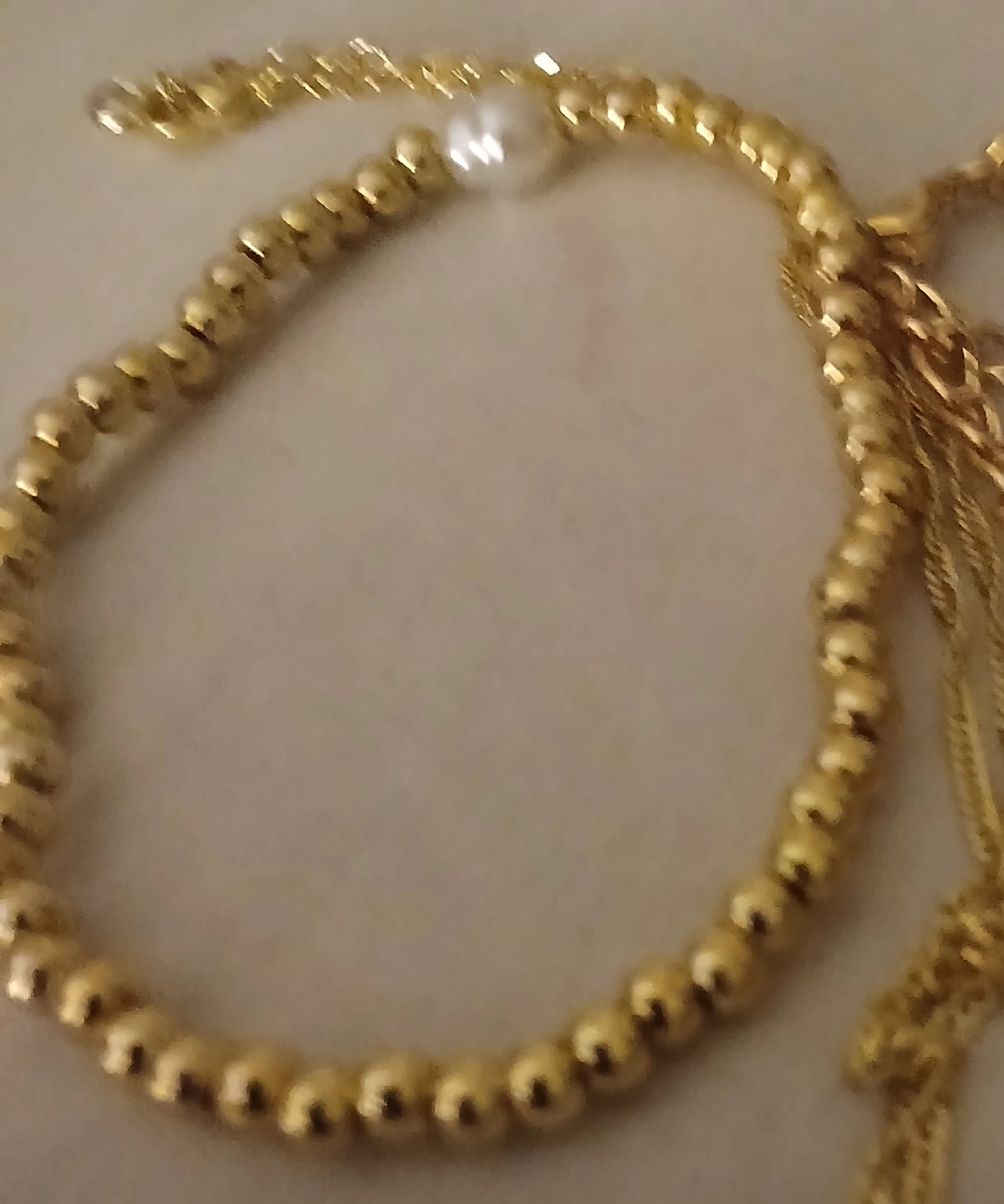 Gold-tone Beaded Bracelet and Necklaces Set - photo 5