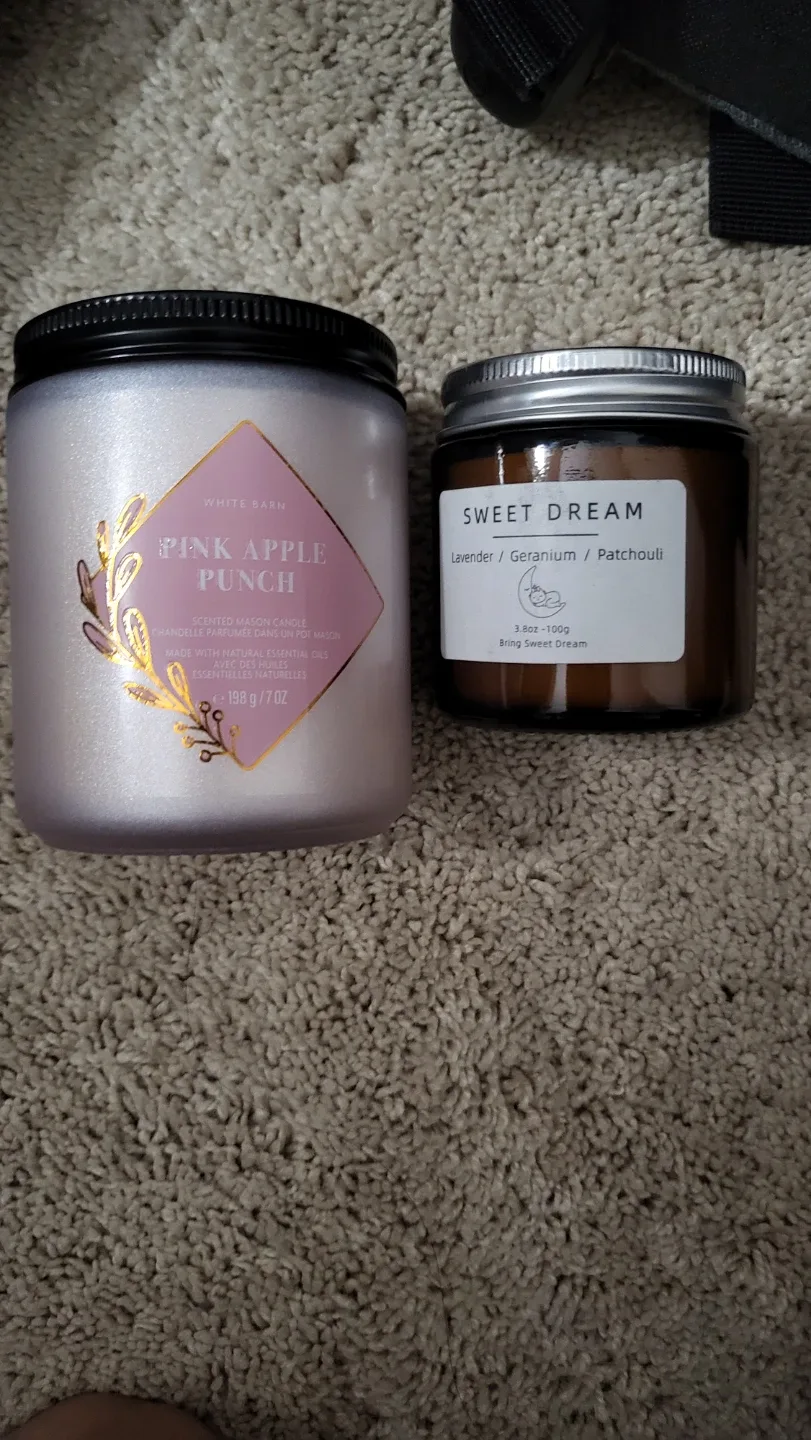 White Barn Pink Apple Punch Candle & Sweet Dream Candle