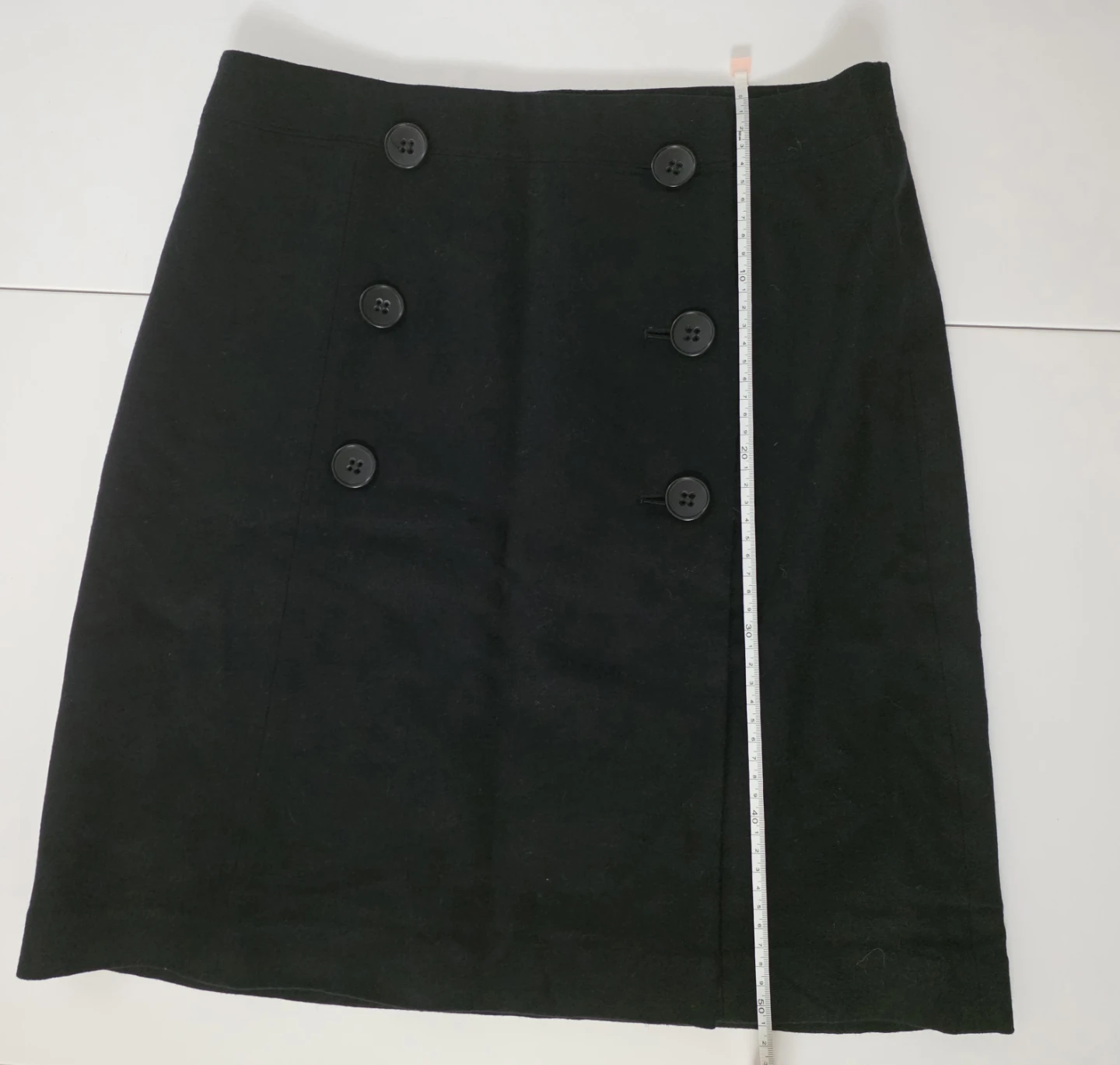 Club Monaco Black Button Detail A-Line Skirt - photo 4