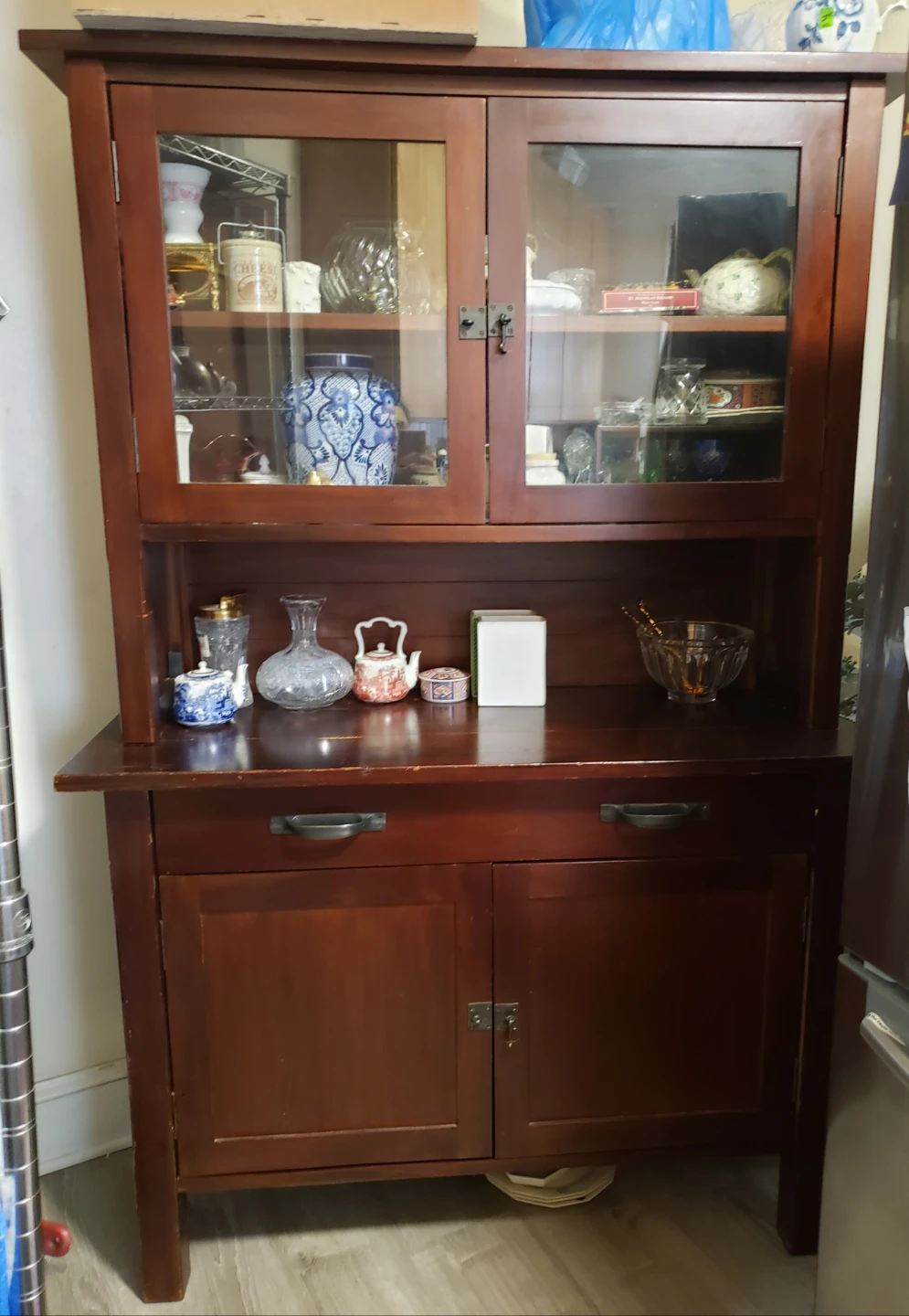 Crate & Barrel Buffet Hutch 2 piece