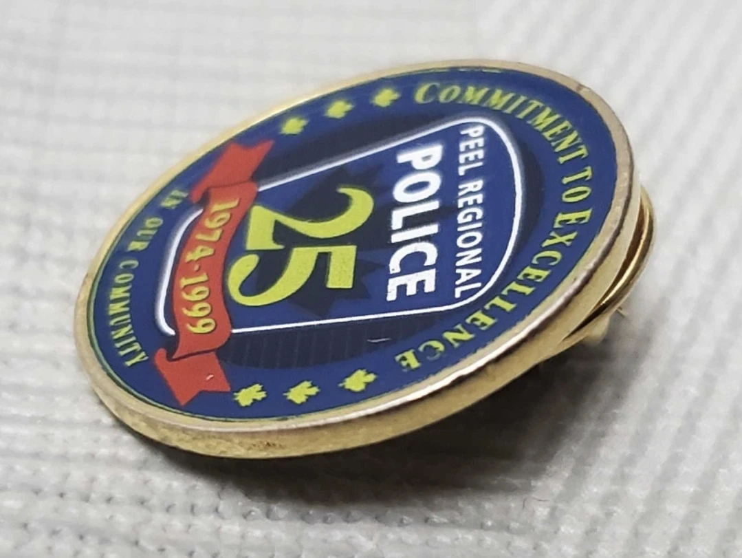 25th anniversary Peel region police pin - photo 4