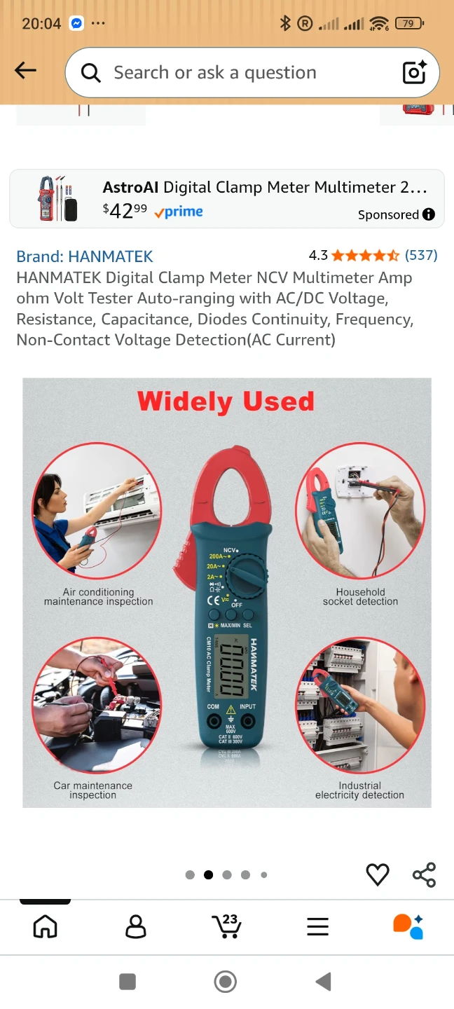 HANMATEK Digital Clamp Meter - photo 5