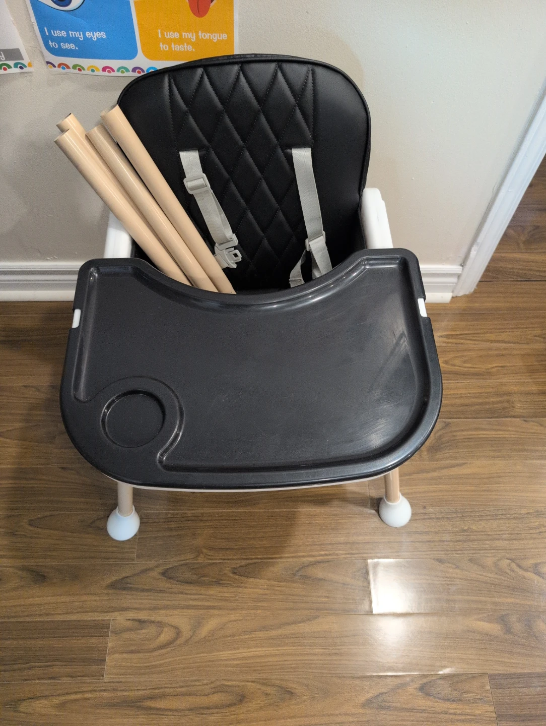 Black and White Baby High Chair