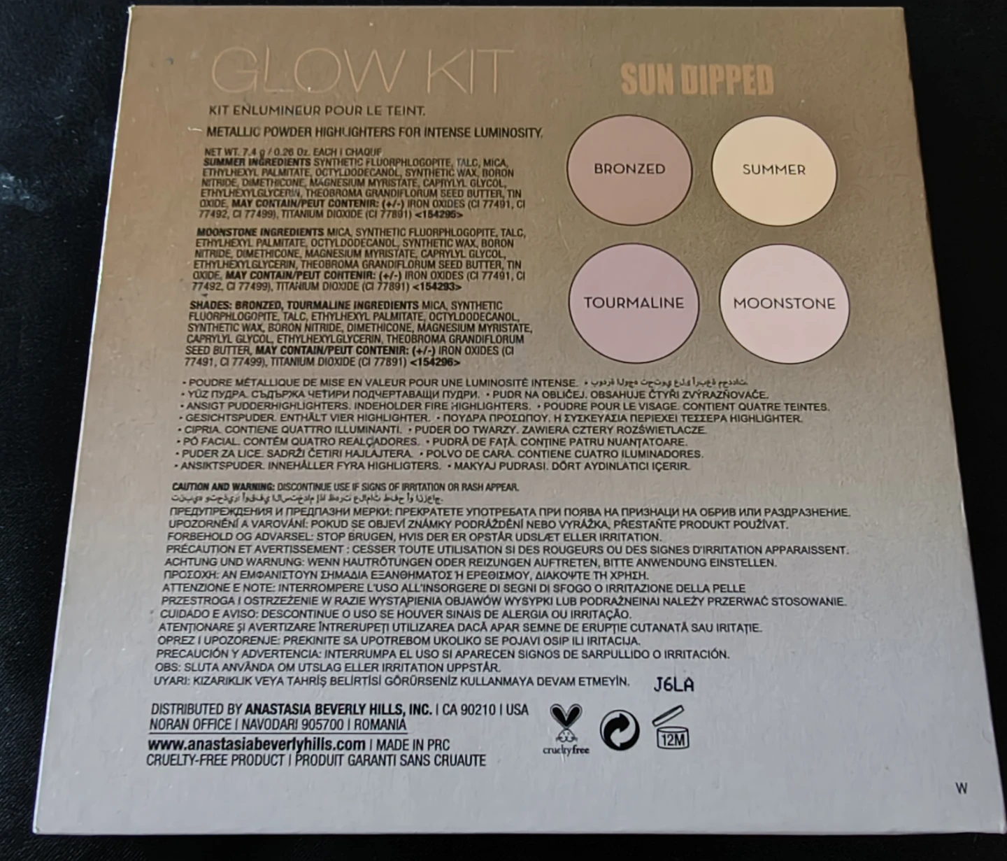 Anastasia Beverly Hills Glow Kit Sun Dipped Highlighter Palette - photo 3