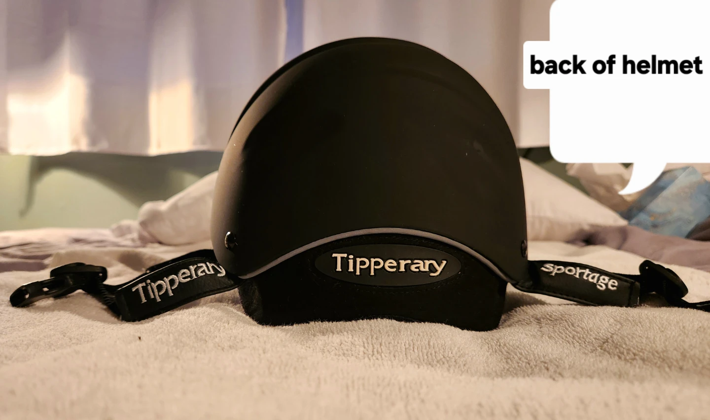 🌱Tipperary Black Equestrian Riding Helmet - photo 2