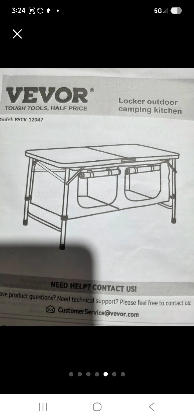 Vevor Outdoor Camping Kitchen Table BSCK-12047 - photo 3