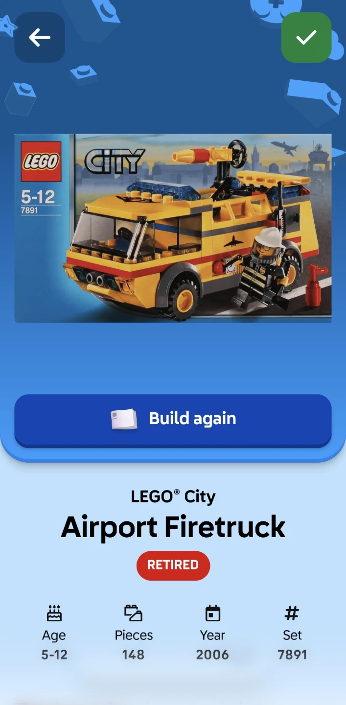 LEGO City Airport Firetruck Set 7891 - photo 2