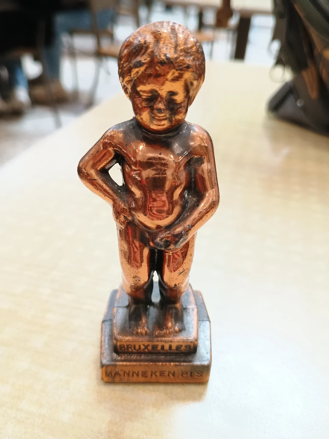 Manneken Pis Bruxelles Bronze Figurine - photo 2