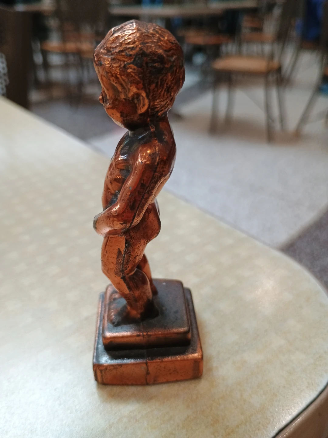 Manneken Pis Bruxelles Bronze Figurine - photo 3