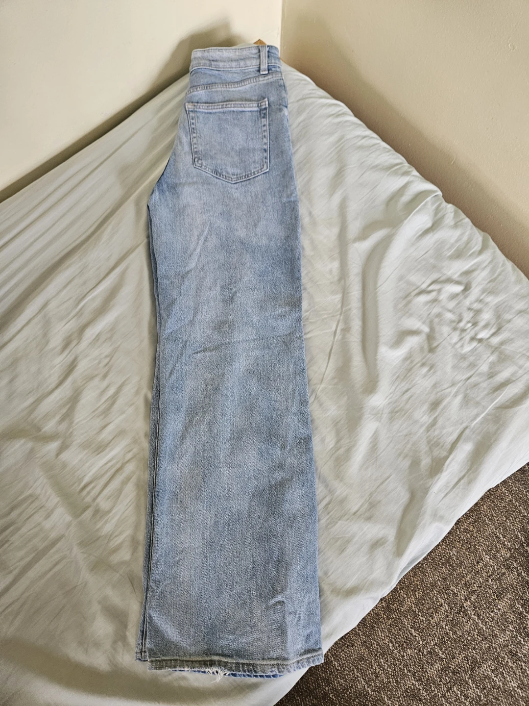 H&M Wide Leg Light Wash Denim Jeans - Size 4 - photo 5
