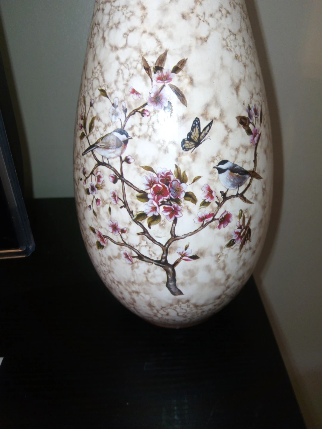 Decorative Vase with Birds and Butterflies - photo 2