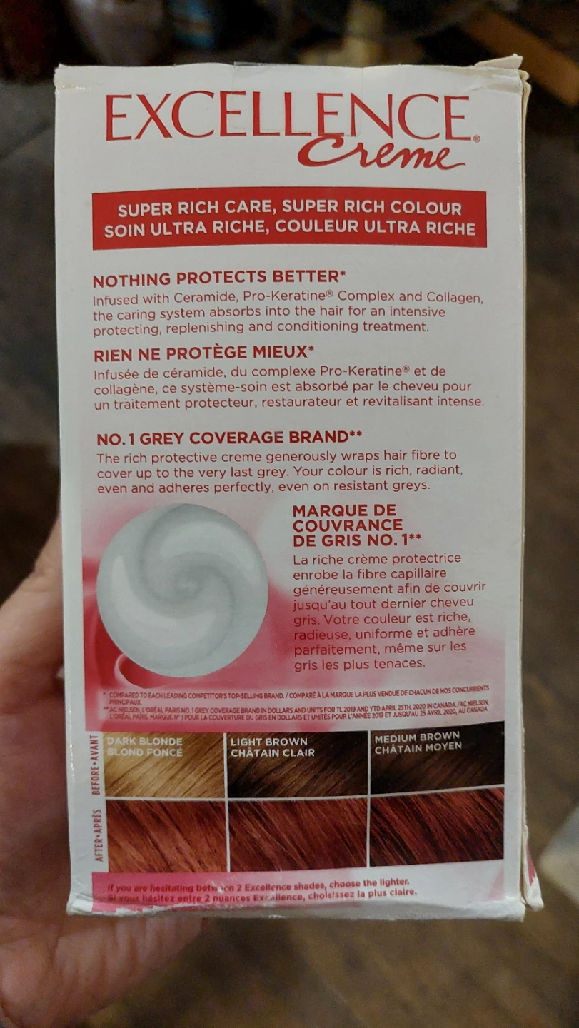 L'Oréal Paris Excellence Crème Hair Colour E46 Copper Red Brown - photo 2