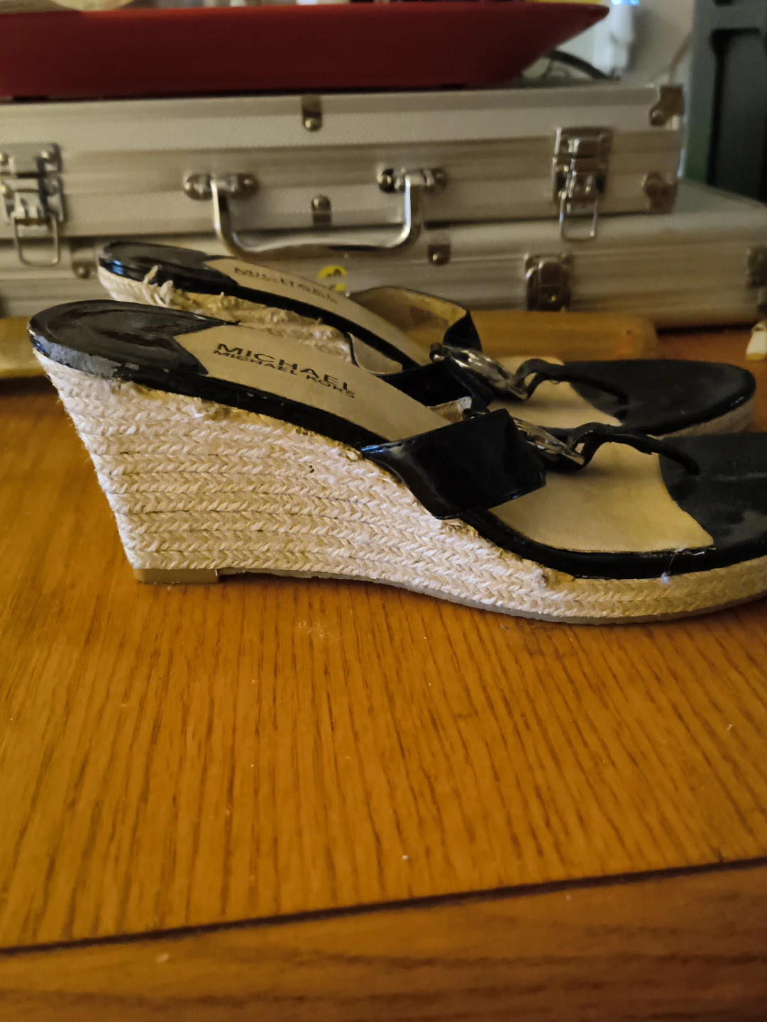 Michael Kors Black Wedge Sandals - photo 2