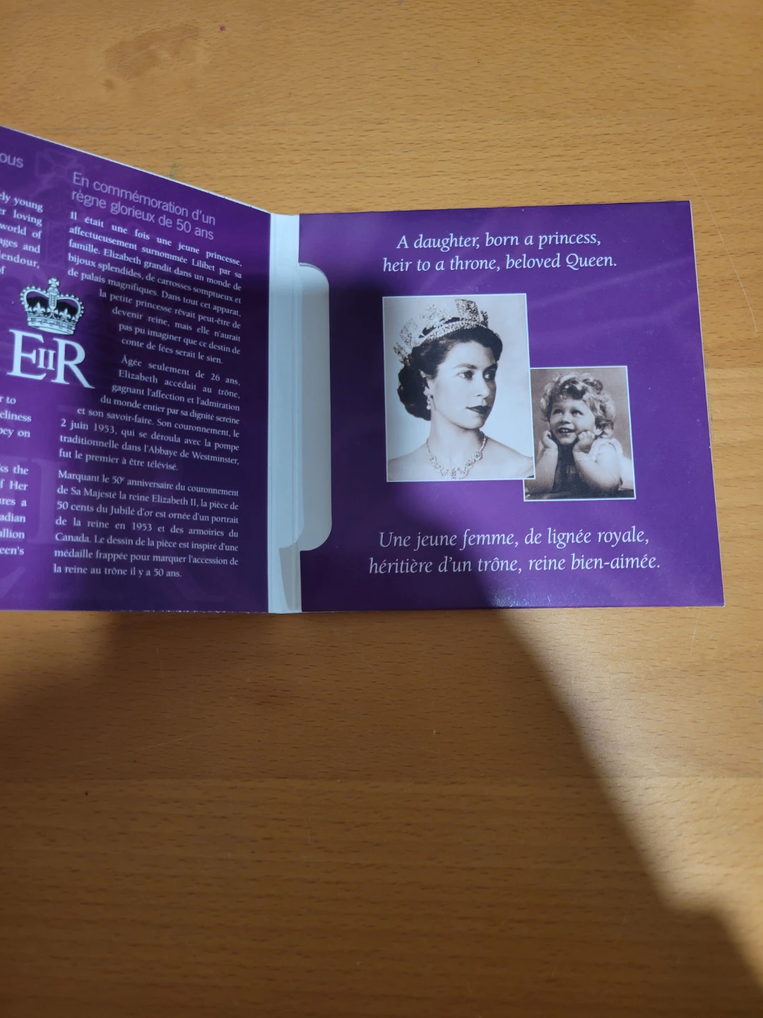 Keepsake Booklet with 5 Golden Jubilee 50-cent coins - photo 2
