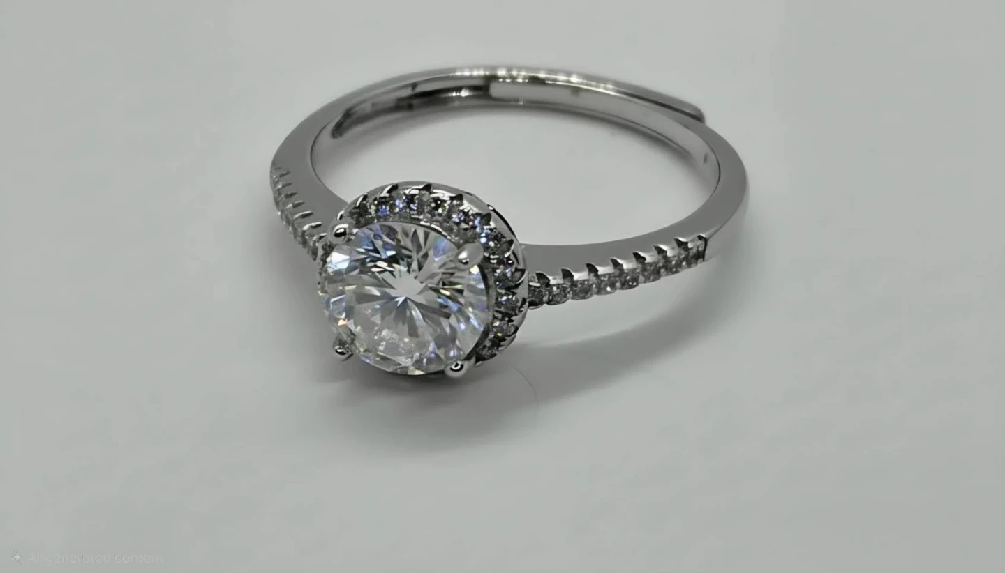 Adjustable Halo Ring with GRA Certificate