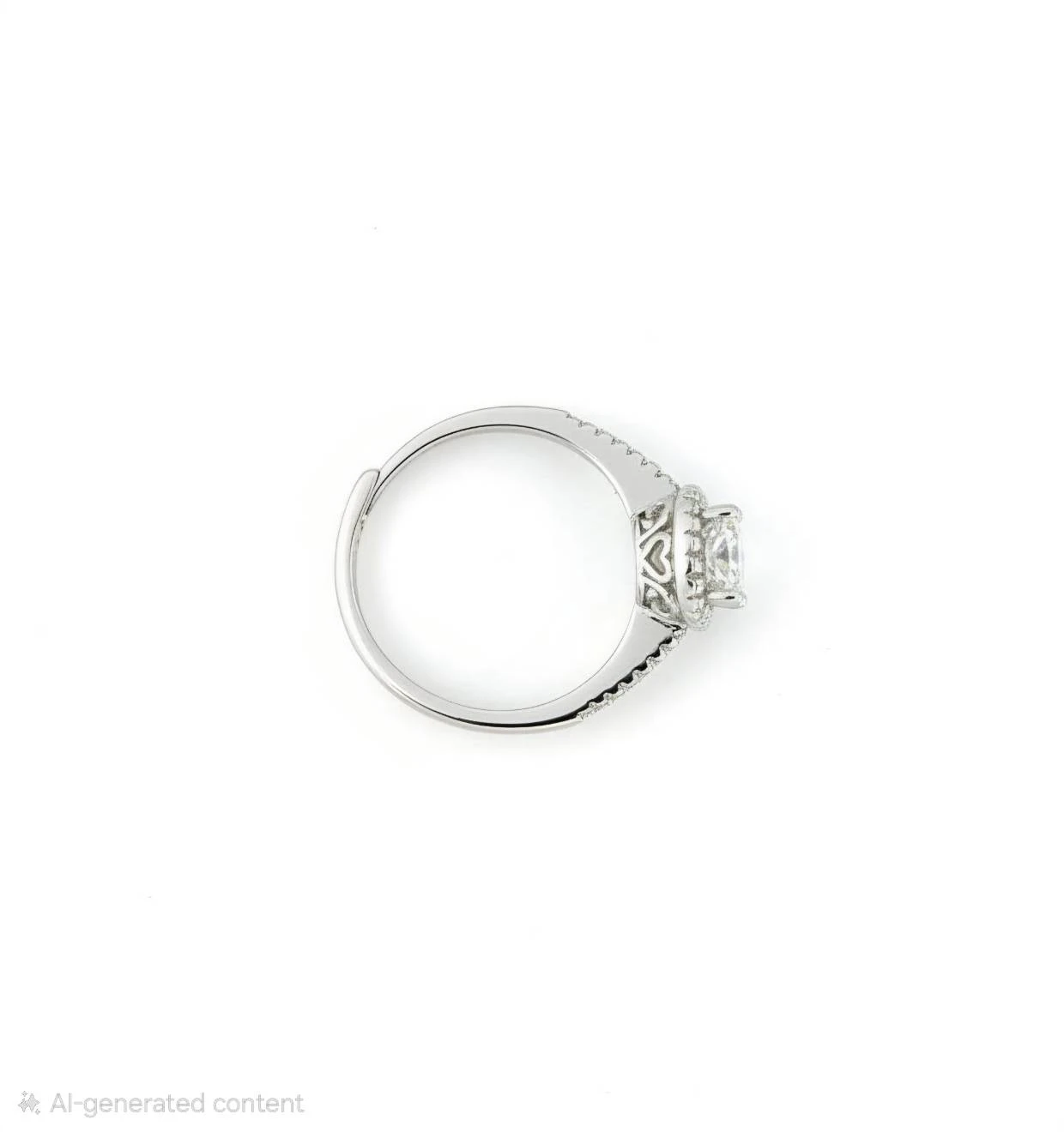 Adjustable Halo Ring with GRA Certificate - photo 2