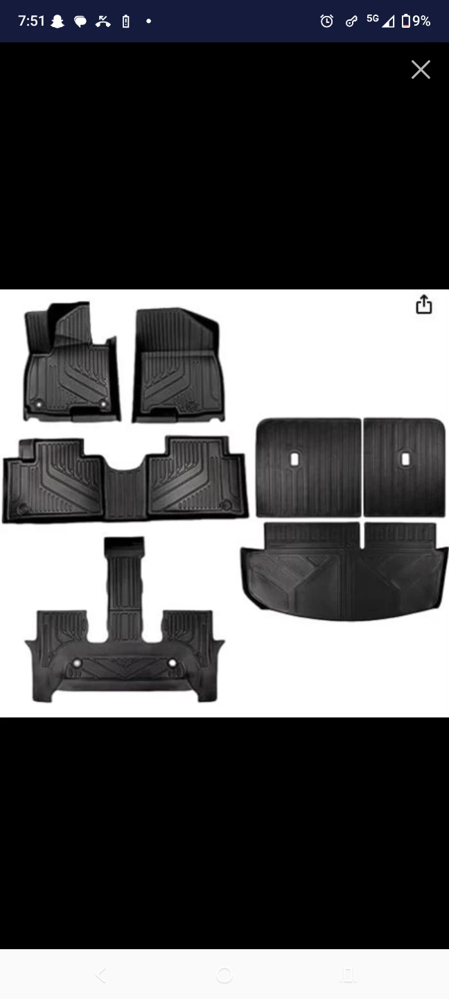 All Weather Car Floor Mats Set