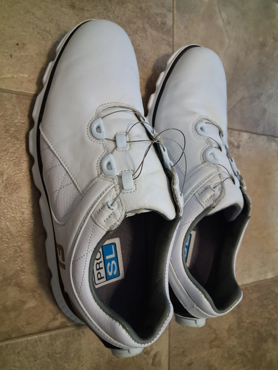 FootJoy Pro/SL Golf Shoes - White 8.5US