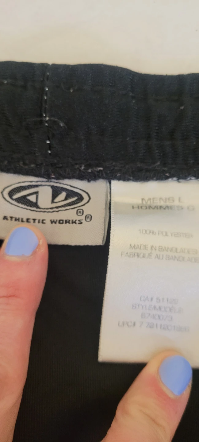 Athletic Works Black Men's Large Shorts 🌱 - photo 2