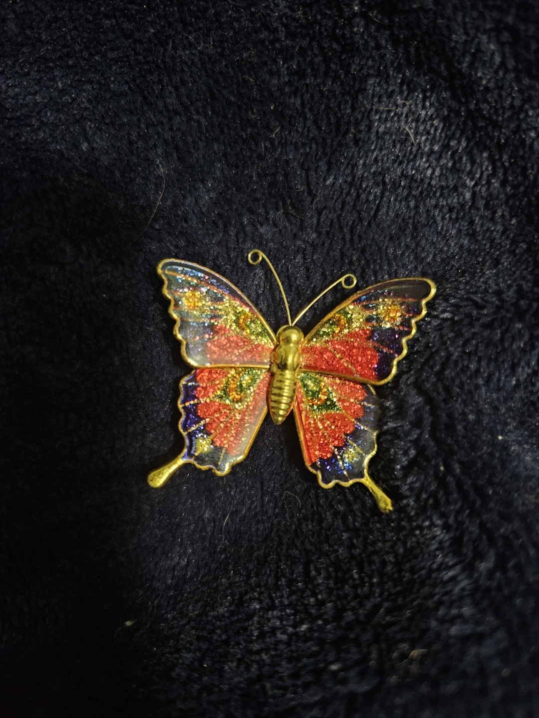Sparkly Butterfly Brooch