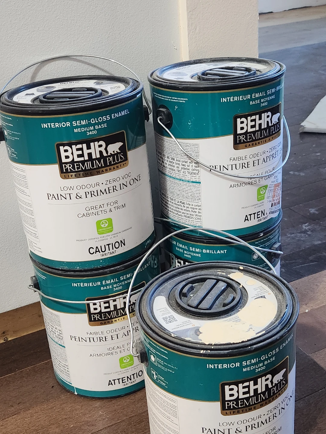 BEHR Premium Plus Interior Semi-Gloss Enamel Paint & Primer