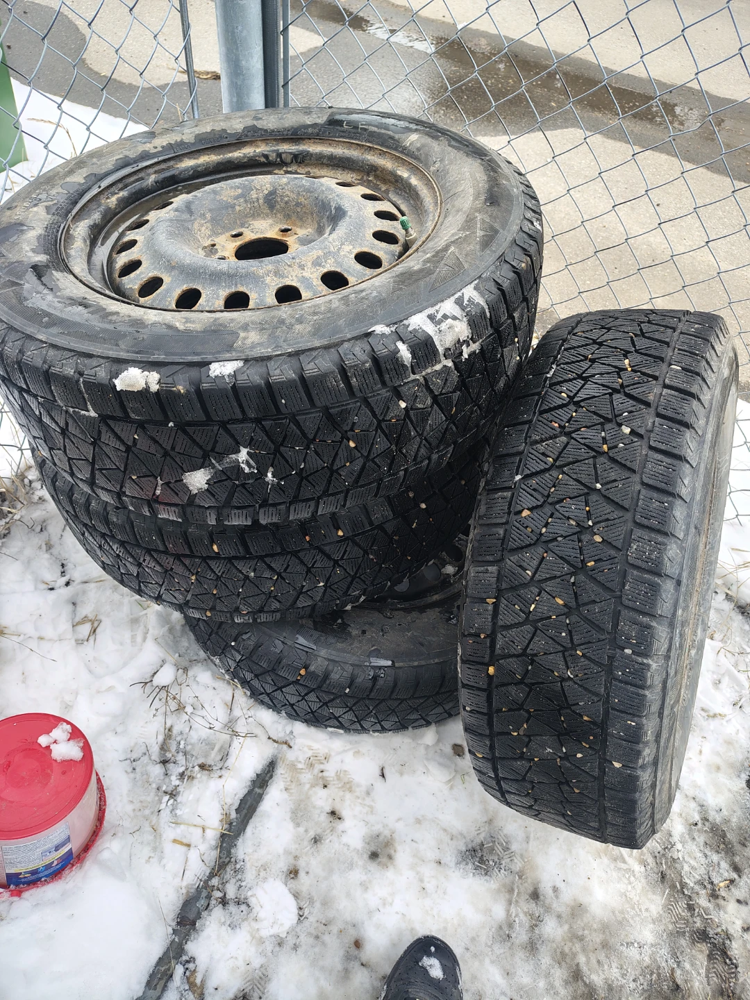 Set of 4 M&S Tires with Rims