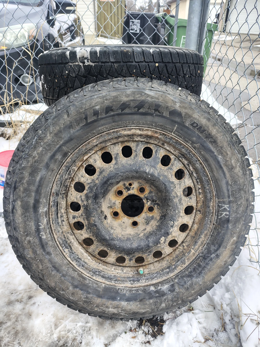 Set of 4 M&S Tires with Rims - photo 3
