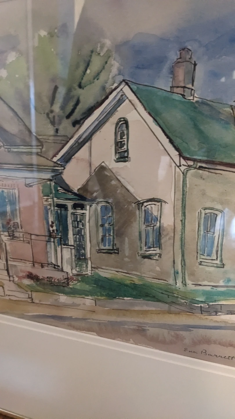Ena Barrett Watercolour Painting of Houses - photo 3