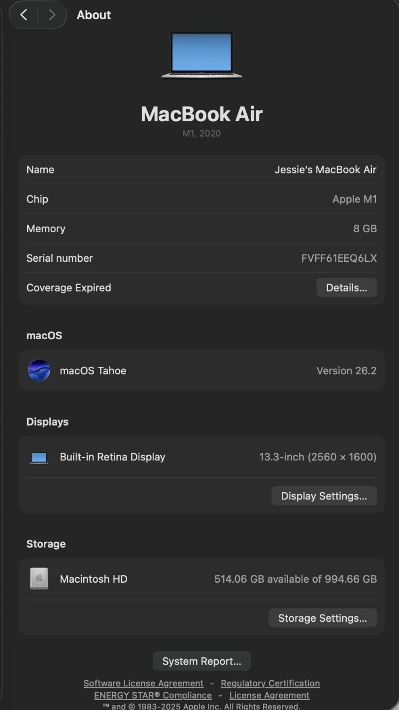 MacBook Air M1, 13.3-inch Retina Display, 8GB RAM, 1TB Storage - photo 4