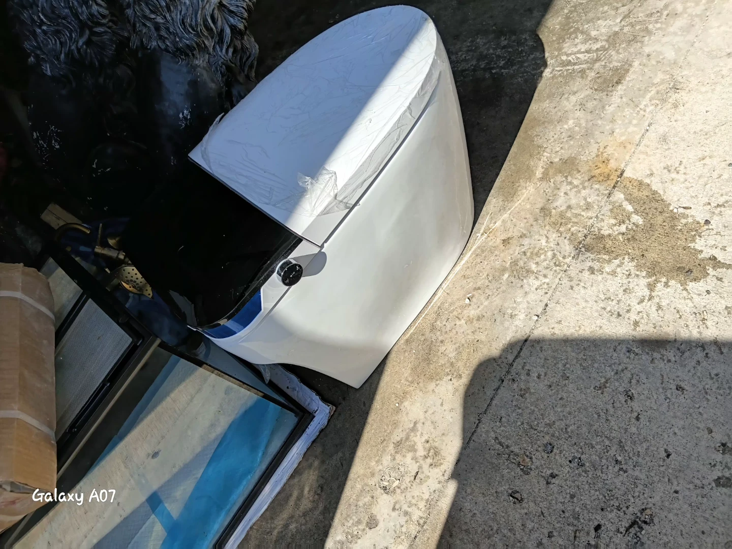 White and Black Bidet Toilet Seat