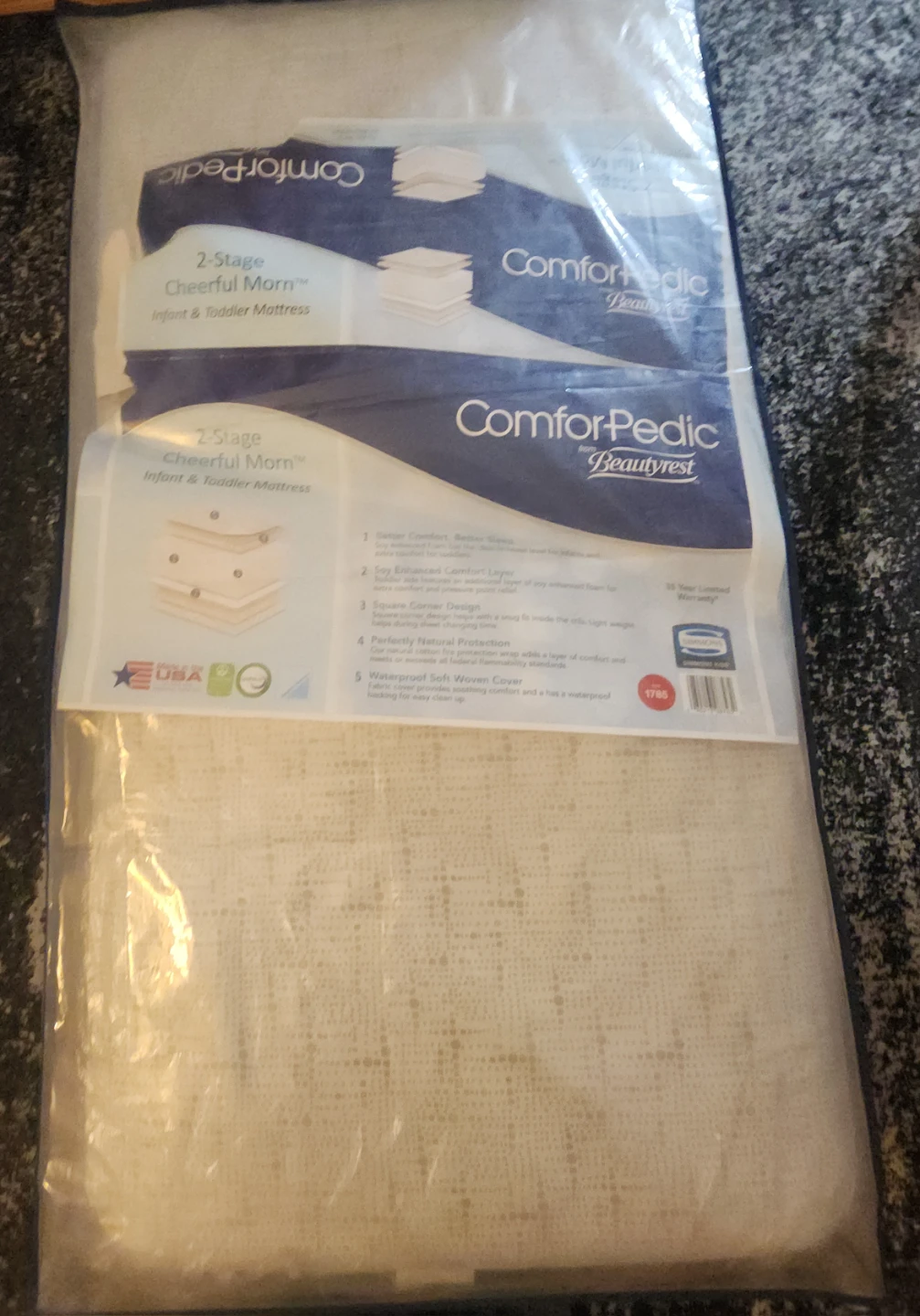 ComforPedic 2-Stage Infant & Toddler Mattress "Cheerful Morn" - photo 2