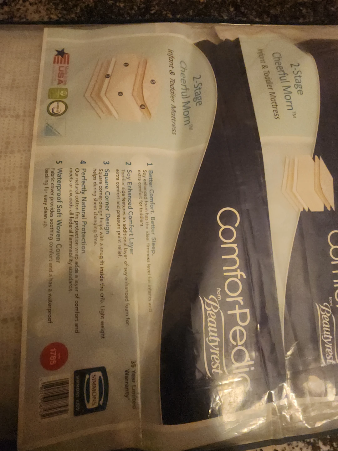 ComforPedic 2-Stage Infant & Toddler Mattress "Cheerful Morn" - photo 5