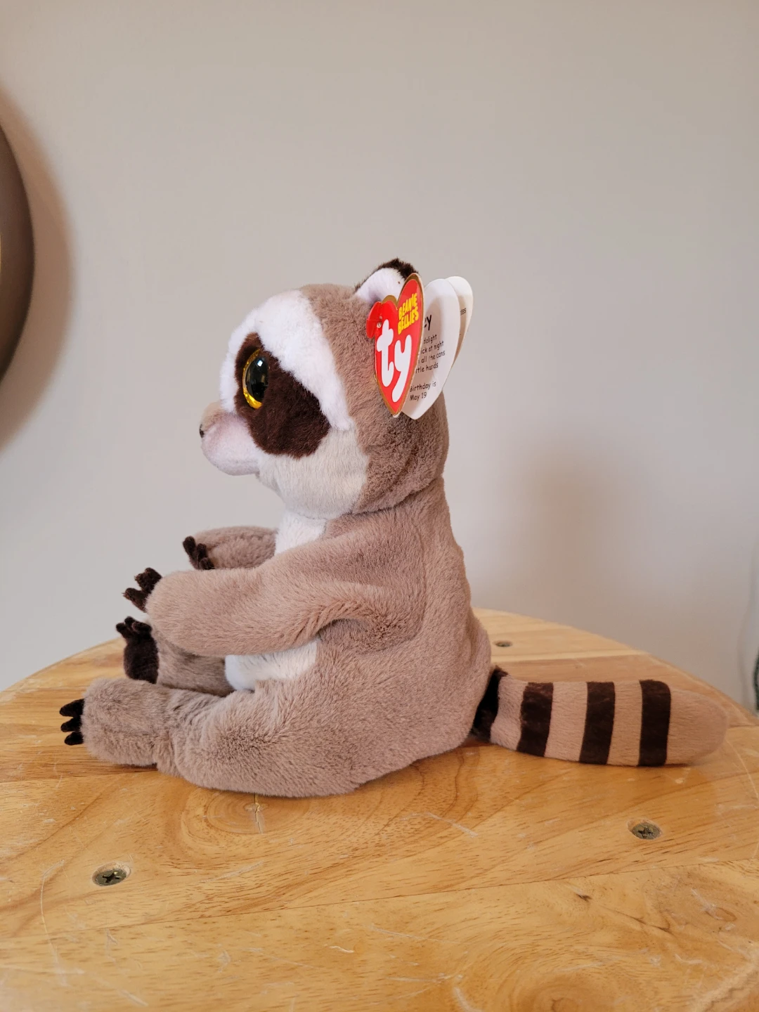 Beanie Bellies "Petey" Raccoon Plush Toy - photo 3