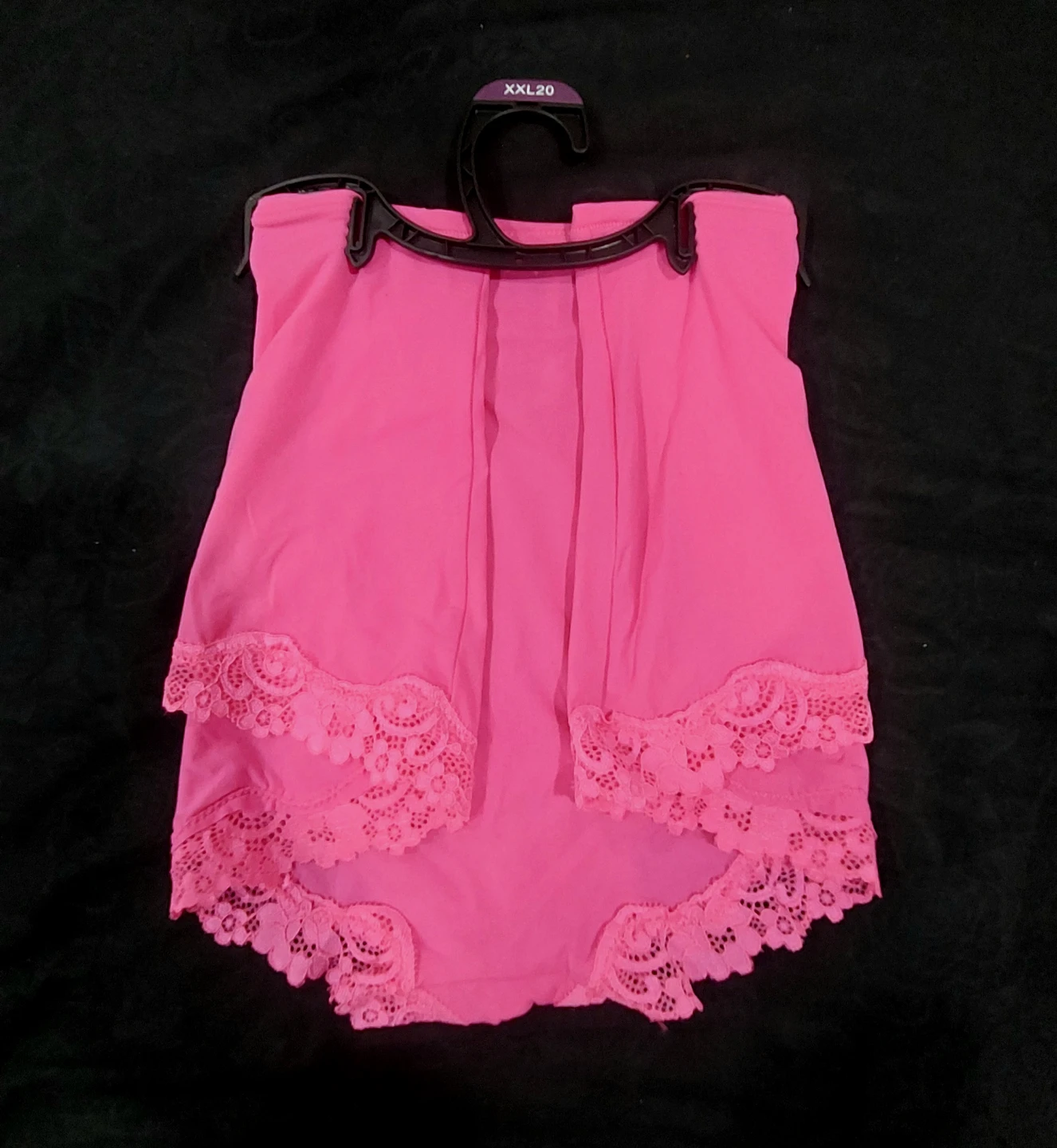No Boundaries Pink Lace Trim Hipster Panty XXL - photo 2
