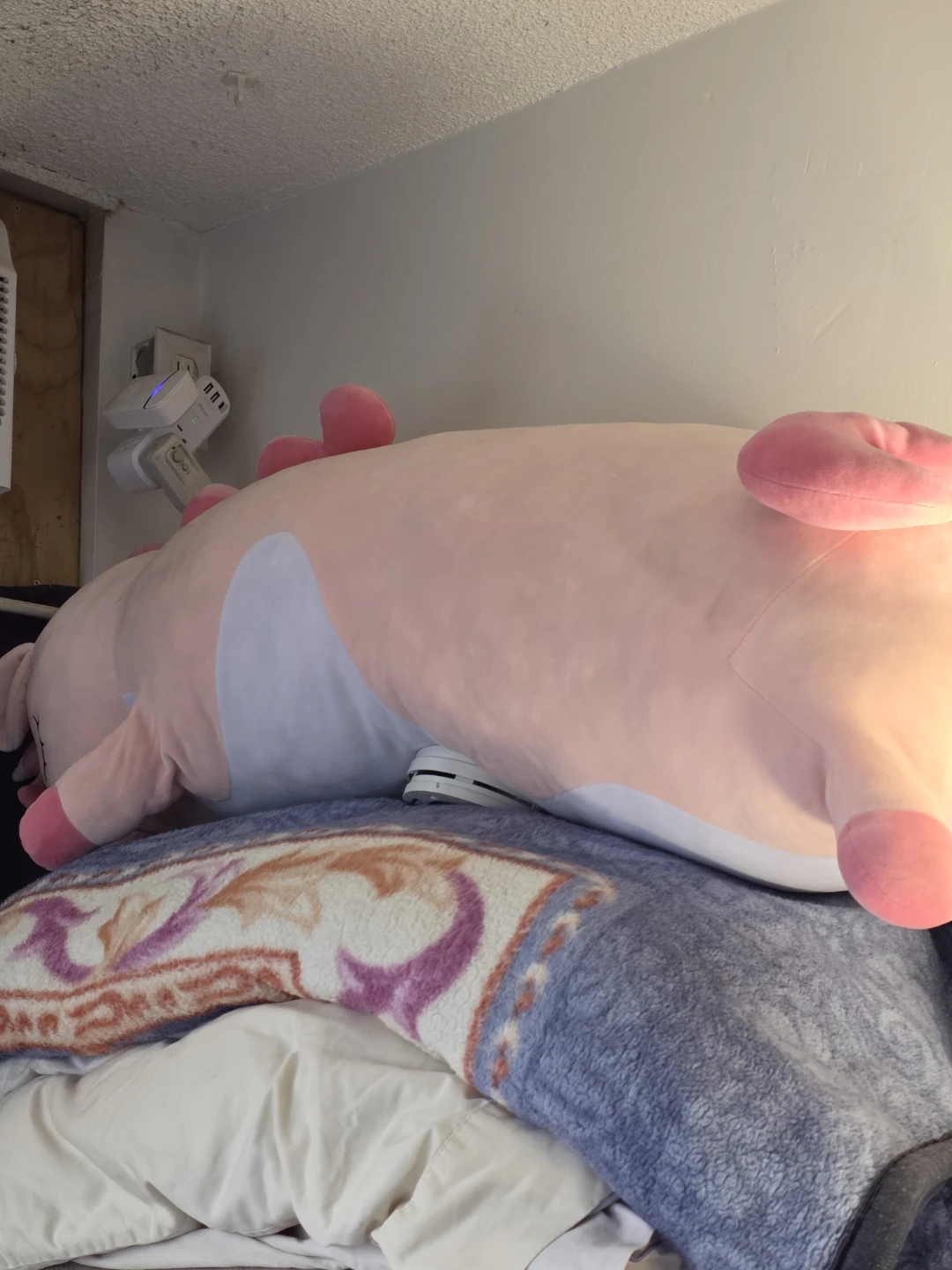 Large Pink Plush Unicorn