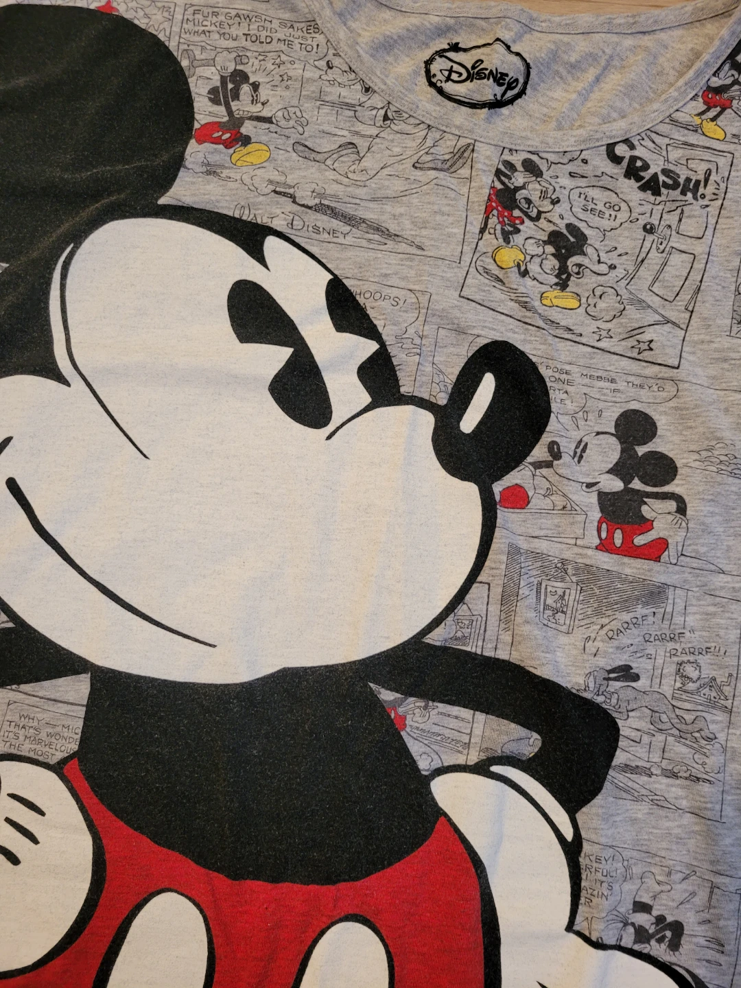 Disney Mickey Mouse Comic Print T-Shirt L-XL - photo 4
