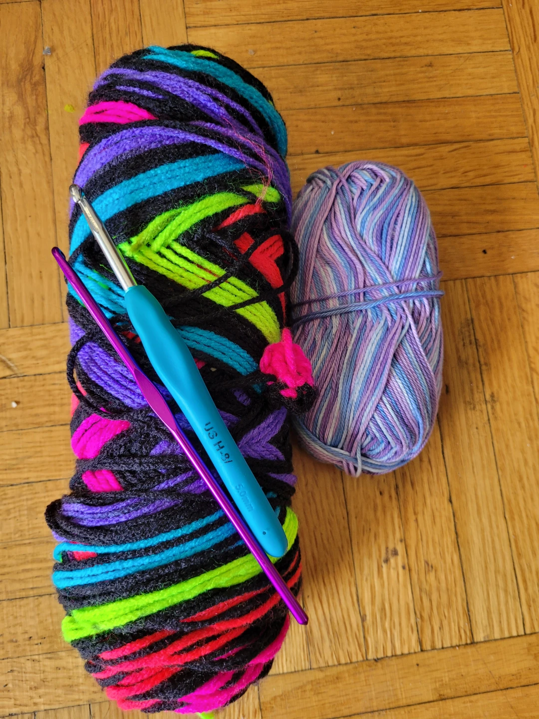 yarn and crochet needles