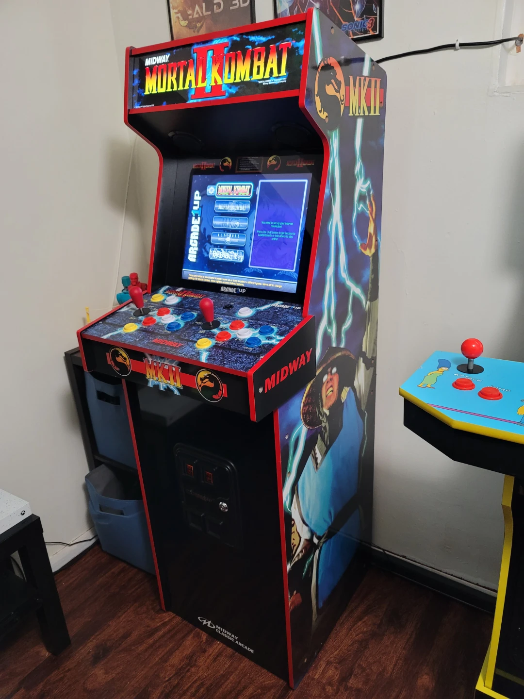 Midway Mortal Kombat II Arcade Deluxe Cabinet