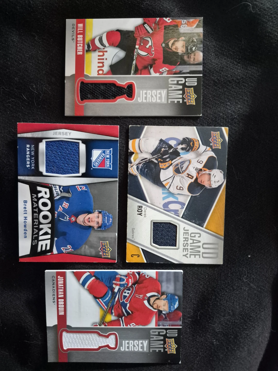 Various jersey Hockey Cards- buy individual or together for $5