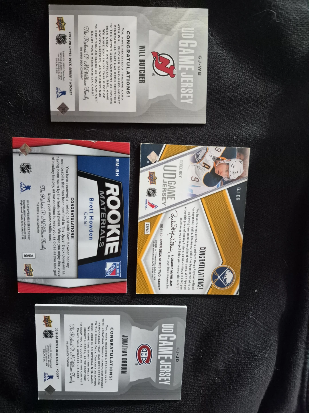 Various jersey Hockey Cards- buy individual or together for $5 - photo 2