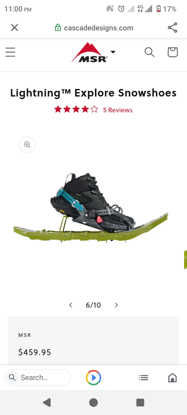 MSR Lightning Explore Snowshoes
