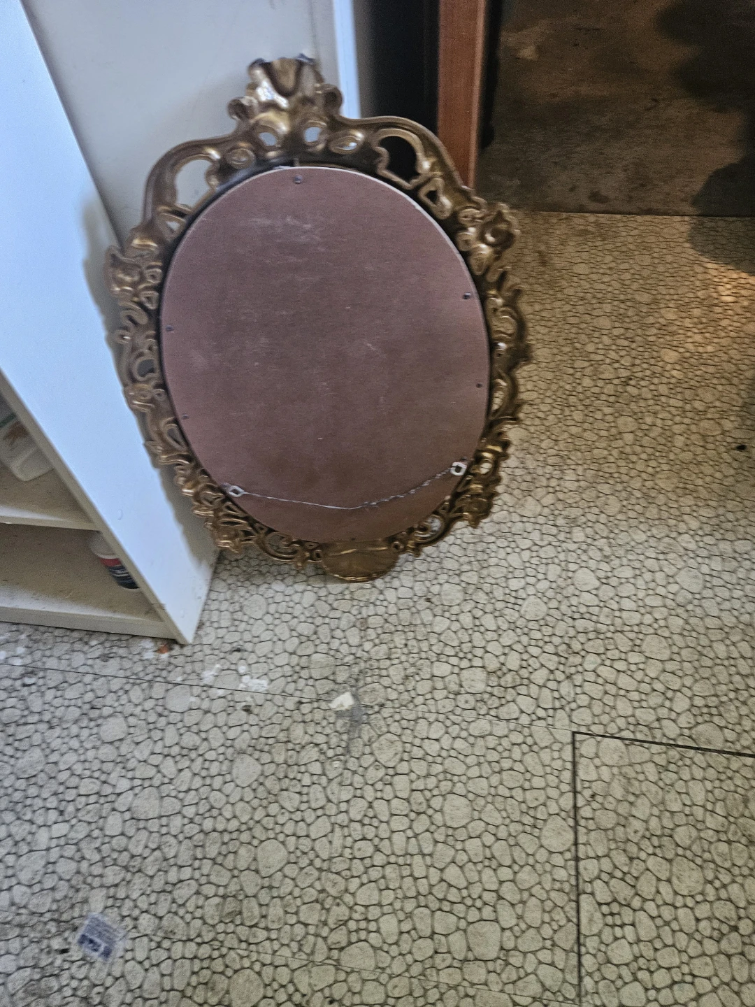Ornate Gold Oval Mirror - photo 4