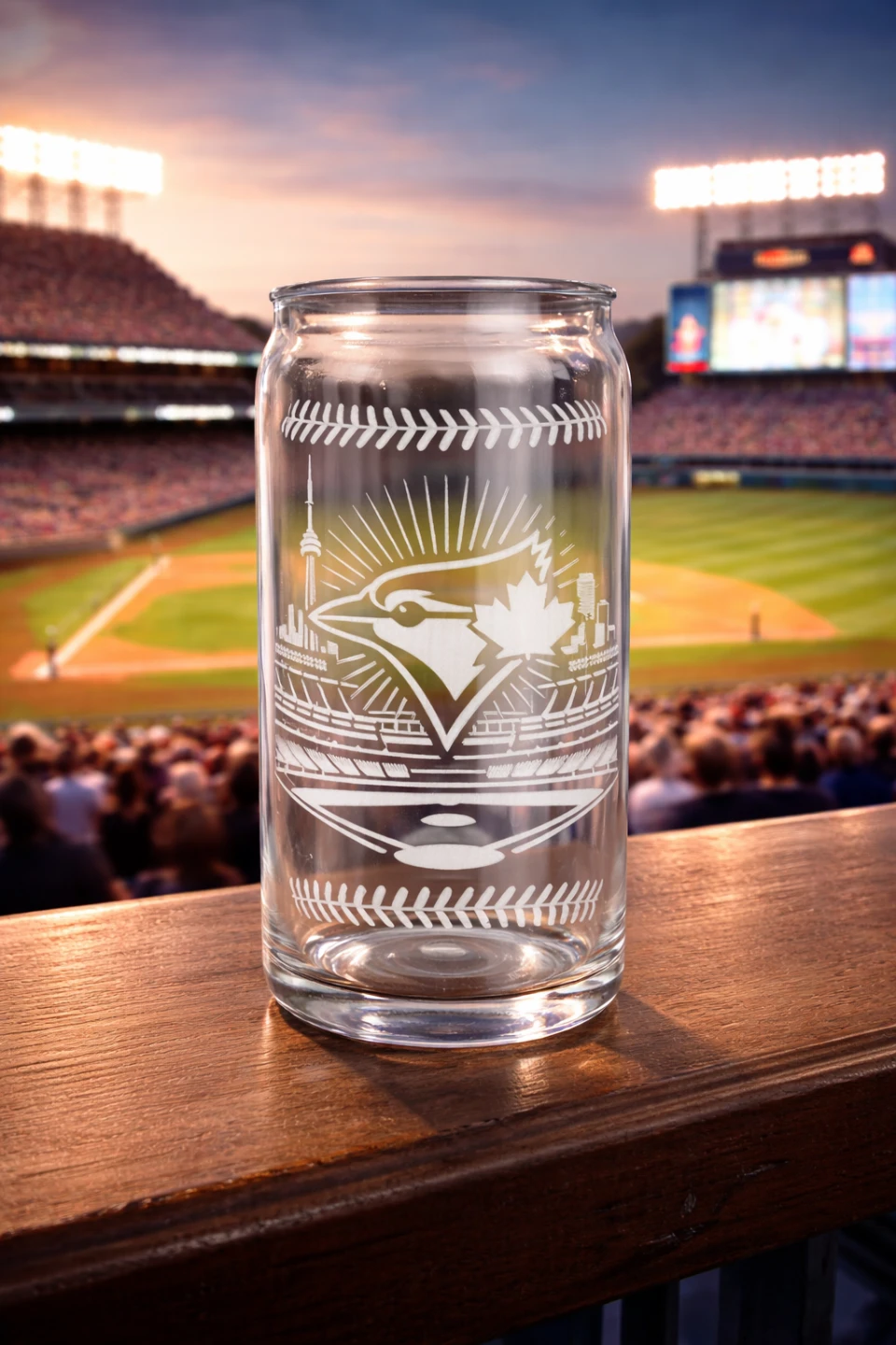 Toronto Blue Jays Beer Can Glass