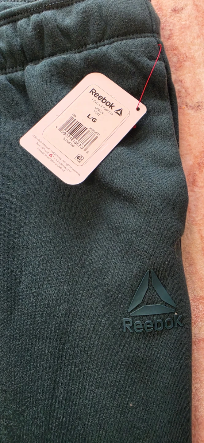 Reebok women's Joggers Pants - Green - Size L - photo 2