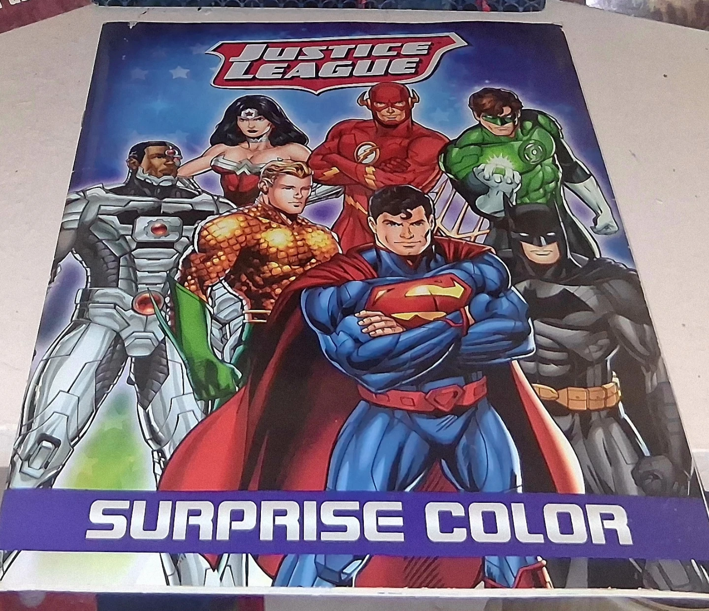 Justice League Surprise Color Activity Book