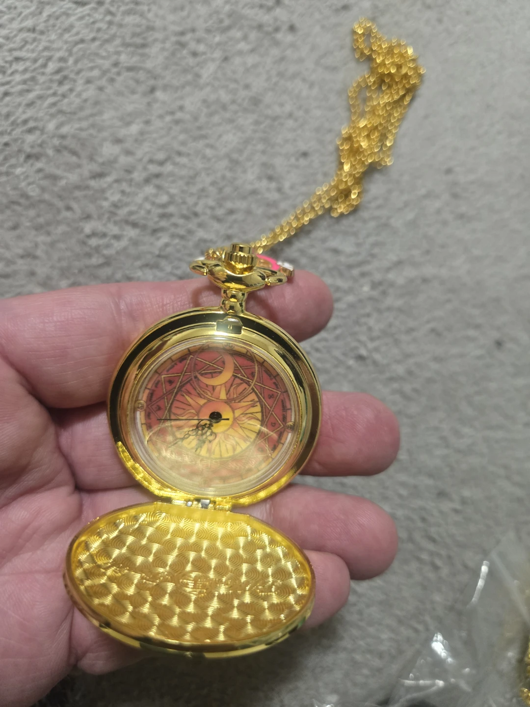 Gold-tone Pendant Watch with Charm - photo 3