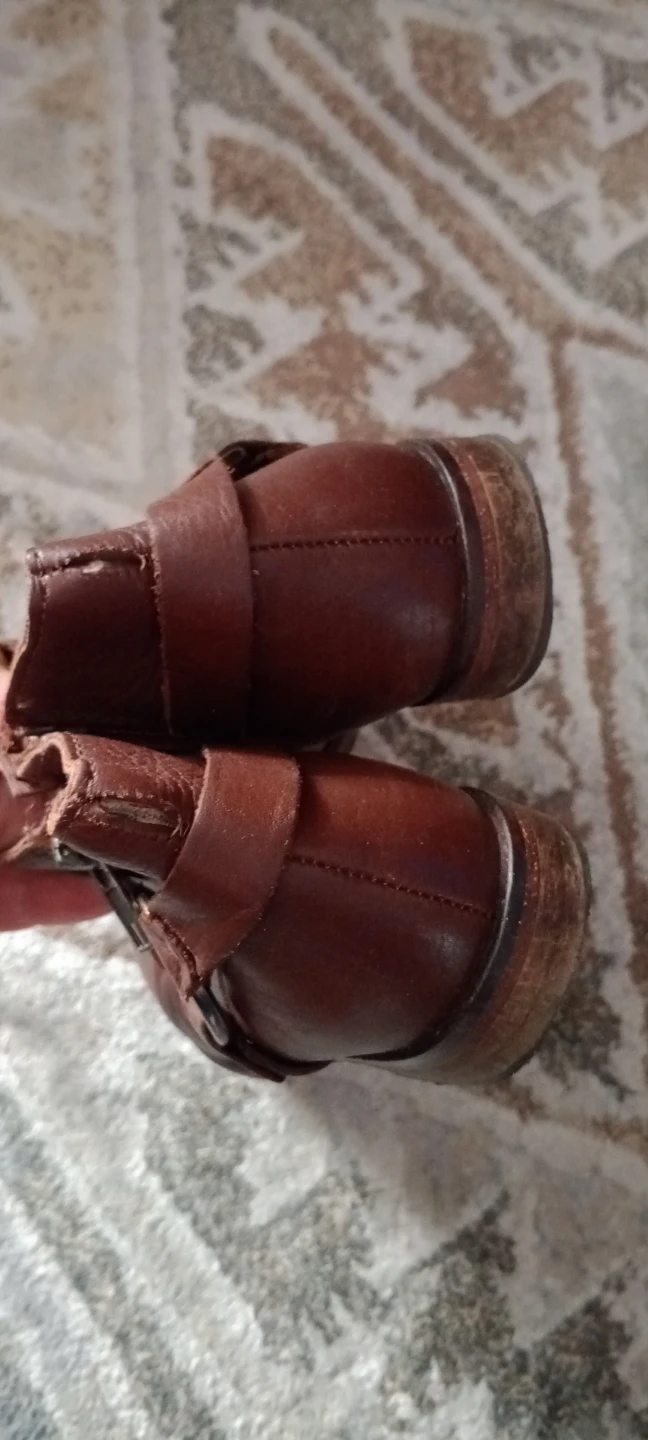 Zara Girls Brown Leather Ankle Boots - photo 5