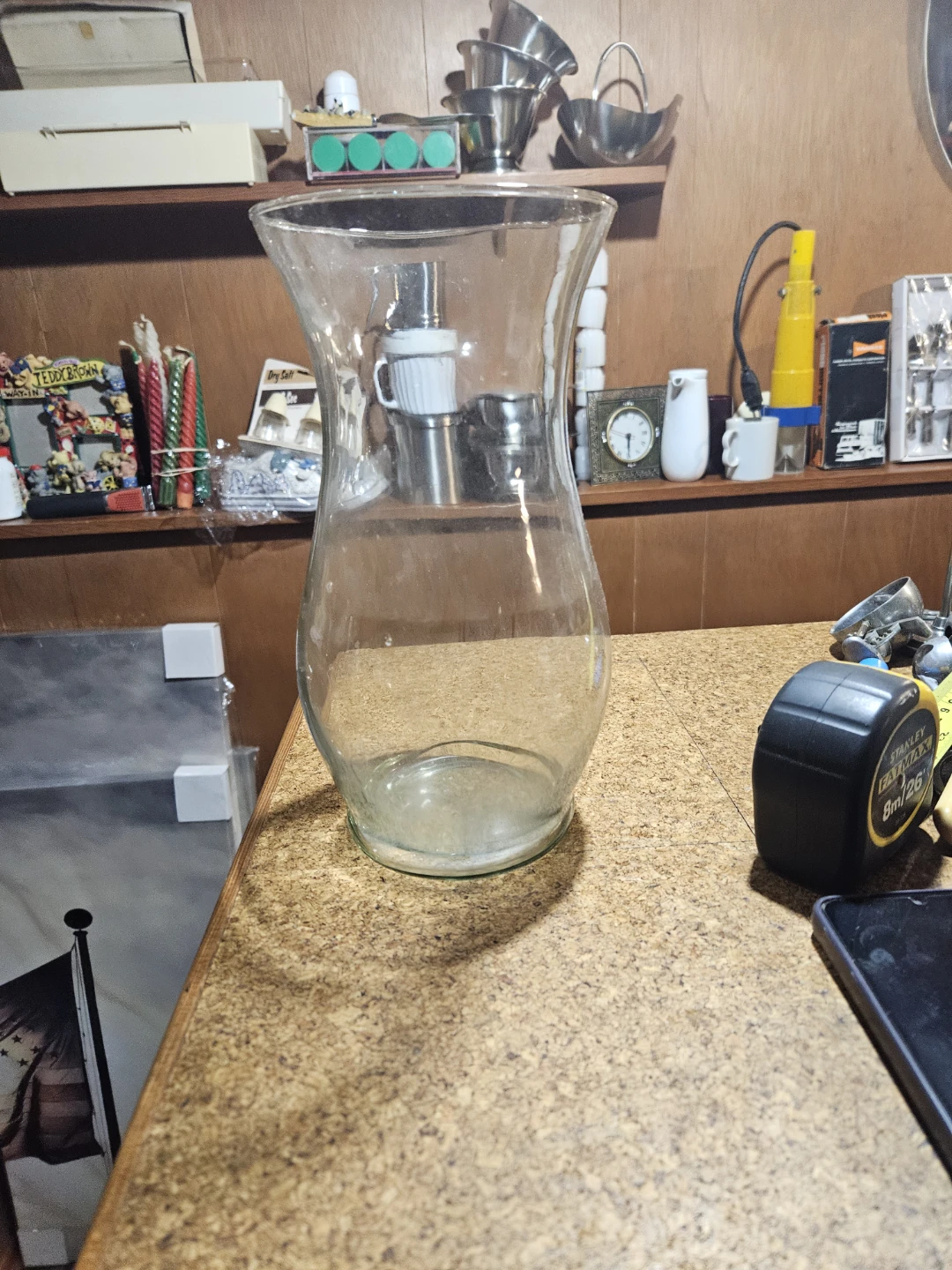 Large Clear Glass Vase - photo 2