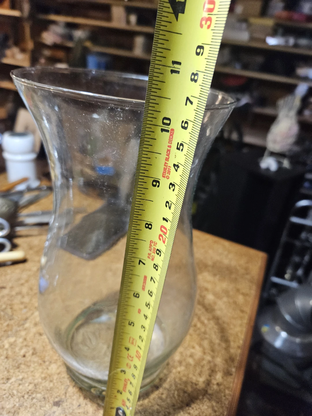 Large Clear Glass Vase - photo 4